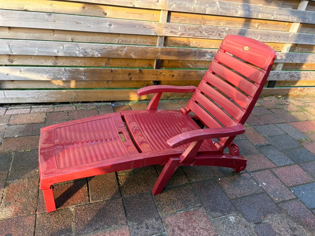 Hartman ligstoel, Tuin en Terras, Ophalen, Gebruikt, Kunststof, Verstelbaar