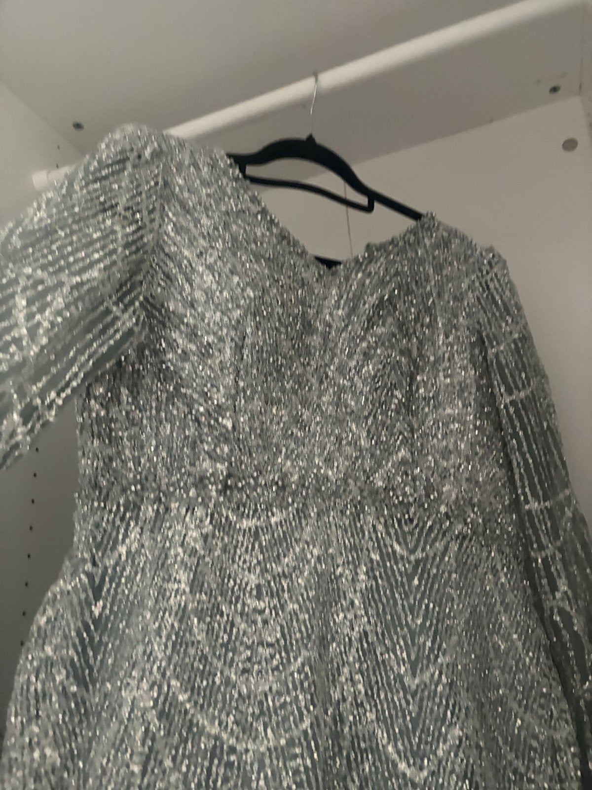 Elegante Avondjurk met Glitters - Maat M, Maat 38/40 (M), Galajurk, Ophalen of Verzenden, Zo goed als nieuw