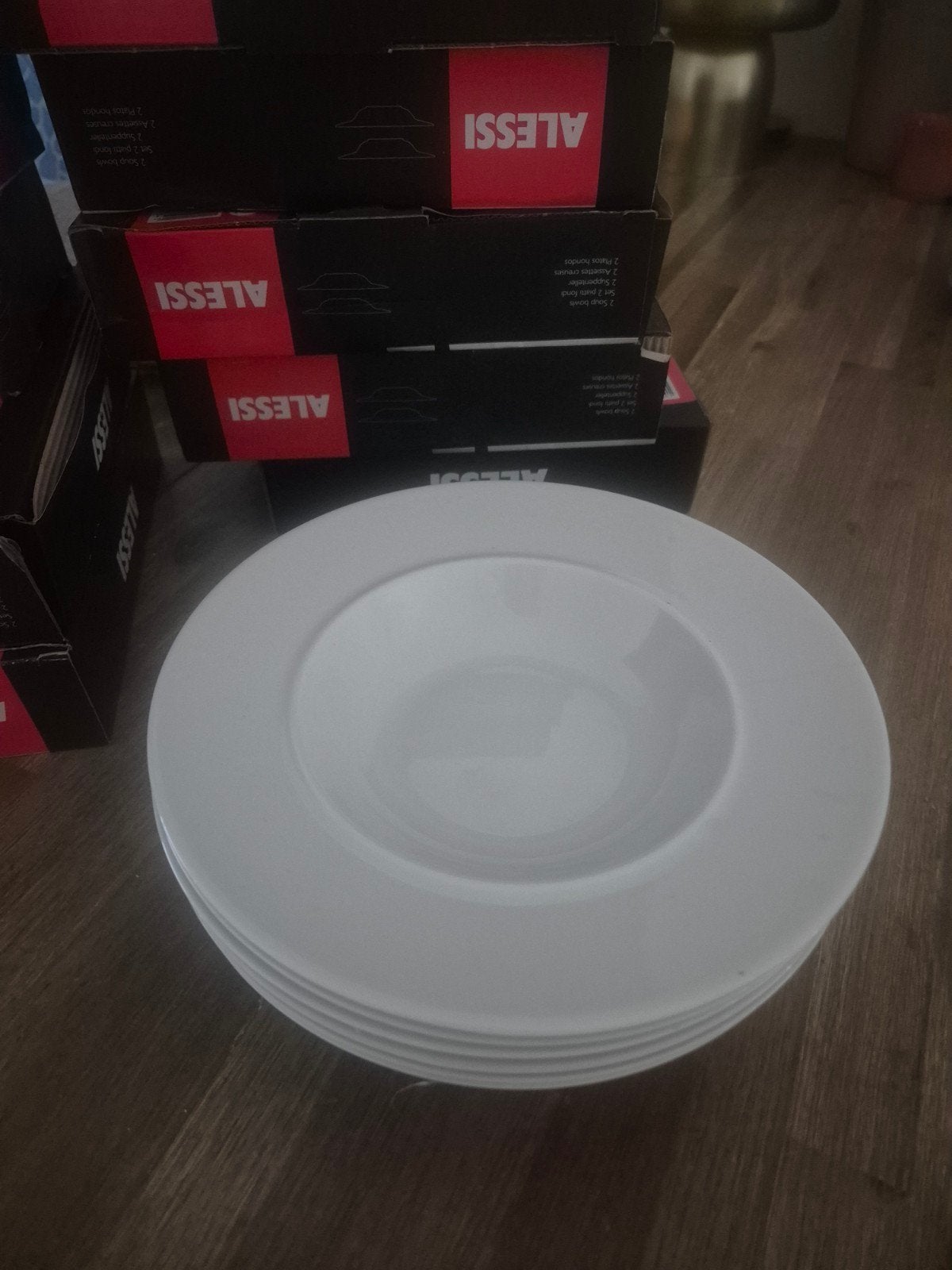 Alessi diepe borden 23 cm (12 stuks), Nieuw, Ophalen of Verzenden, Bord(en), Overige stijlen