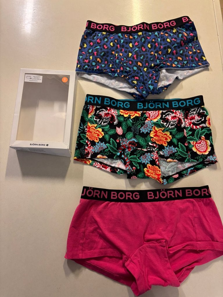 Björn borg boxershorts (3 stuks) maat 158-164 meisjes set!, Nacht- of Onderkleding, Meisje, Ophalen of Verzenden, Zo goed als nieuw