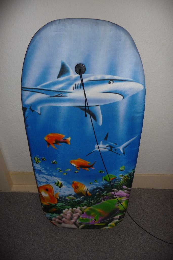 Mooi bodysurf board met haai en vissen., Ophalen of Verzenden, Zo goed als nieuw