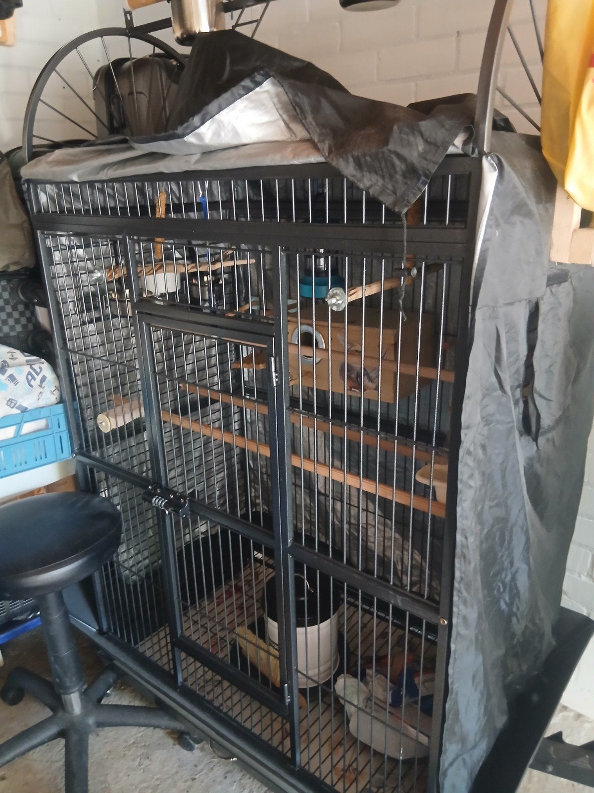 Te koop gloednieuwe vogelkooi, Dieren en Toebehoren, Ophalen of Verzenden, Metaal, Vogelkooi