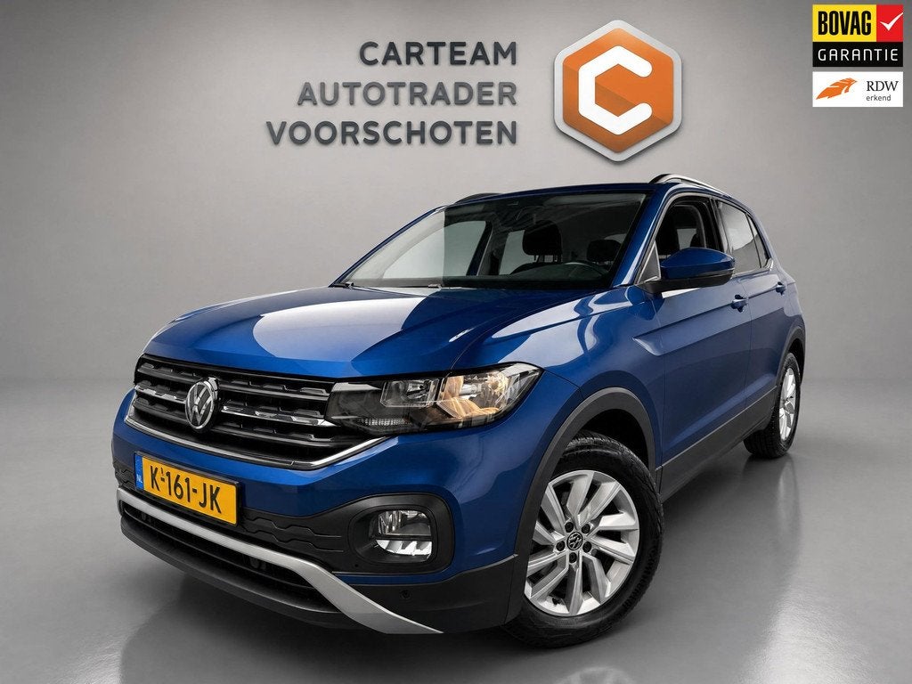 Volkswagen T-Cross 1.0 TSI Life Business, Auto's, Volkswagen, Gebruikt, 95 pk, Blauw, Origineel Nederlands