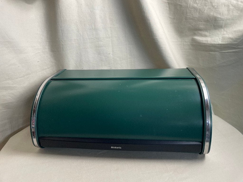 Vintage groene Brabantia broodtrommel, Huis en Inrichting, Ophalen of Verzenden, Metaal, Broodtrommel, Brabantia