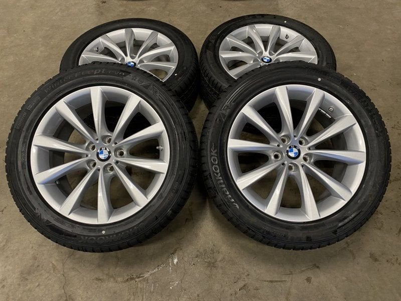18 inch originele velgen + winterbanden BMW 5 6 7 serie styl, 18 inch, -, -, Banden en Velgen