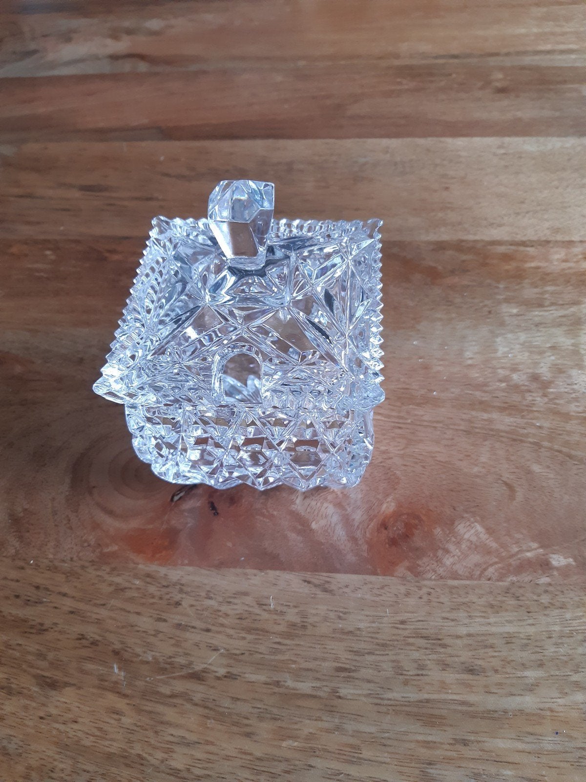 Te koop mooie kristallen suikerpot of hagelslag pot., Antiek en Kunst, Ophalen of Verzenden