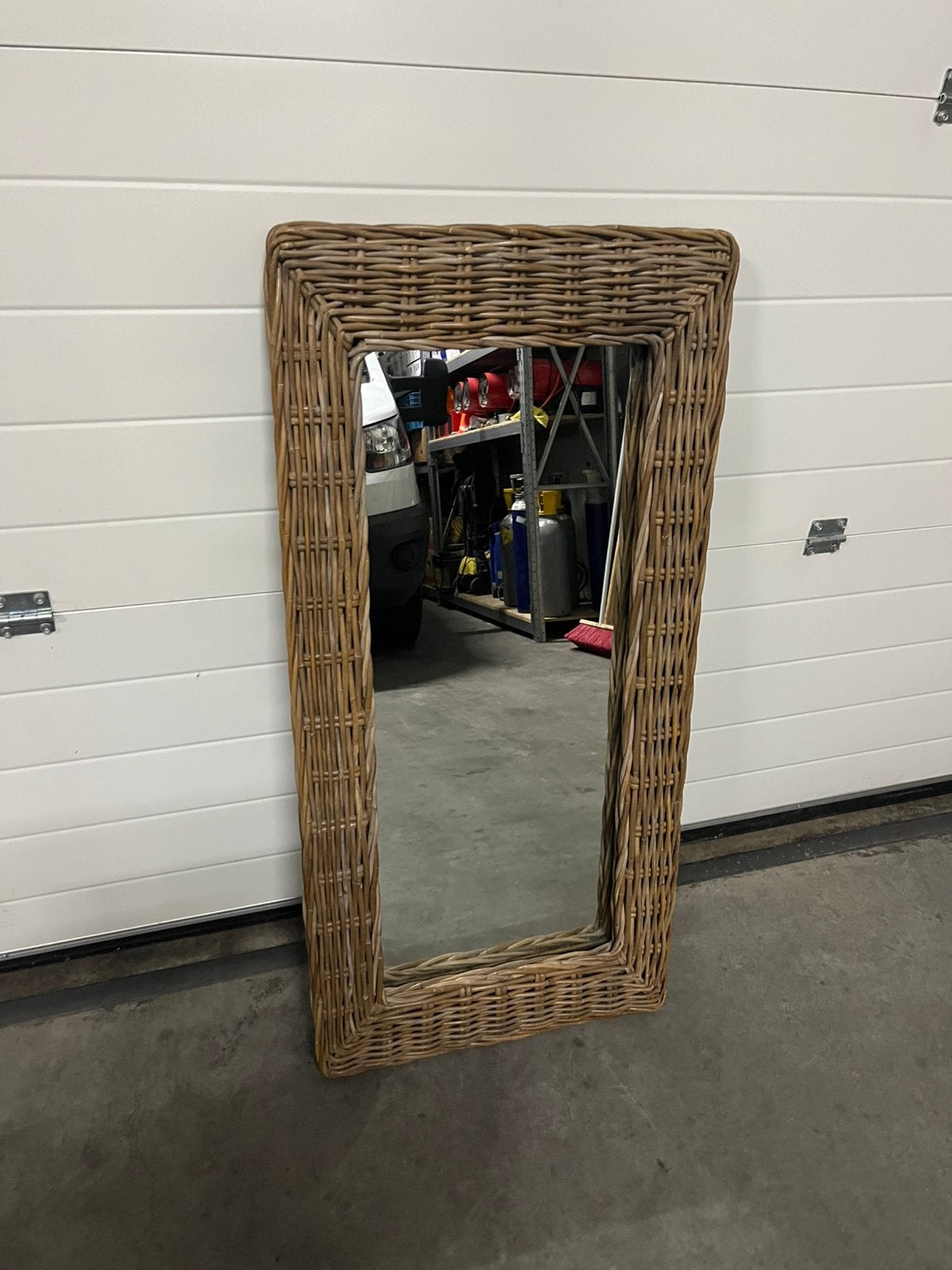 Spiegel te koop 116x56 cm, Ophalen, Minder dan 50 cm, Gebruikt, Minder dan 100 cm