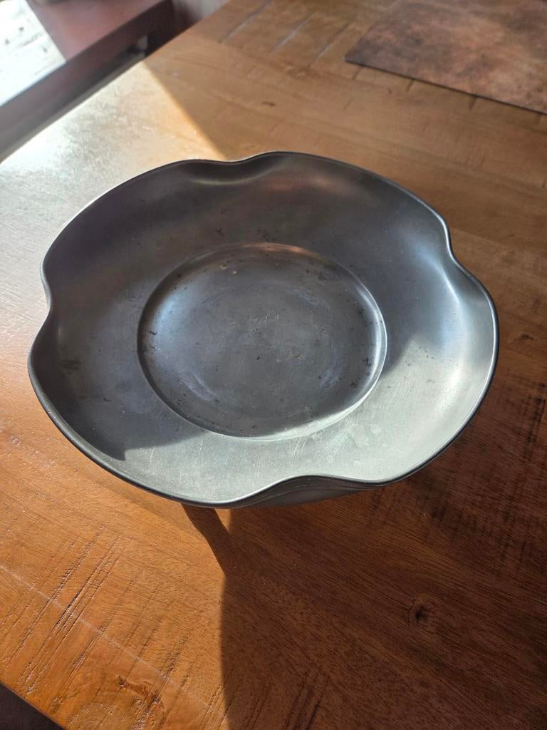 Schaal /fruitschaal van tin, Antiek en Kunst, Antiek | Tin, Ophalen of Verzenden