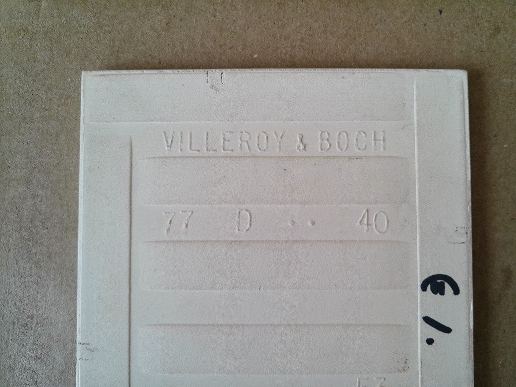 Vintage Delfts blauw gekleurde tegel schepen en molens 11x11, Ophalen of Verzenden
