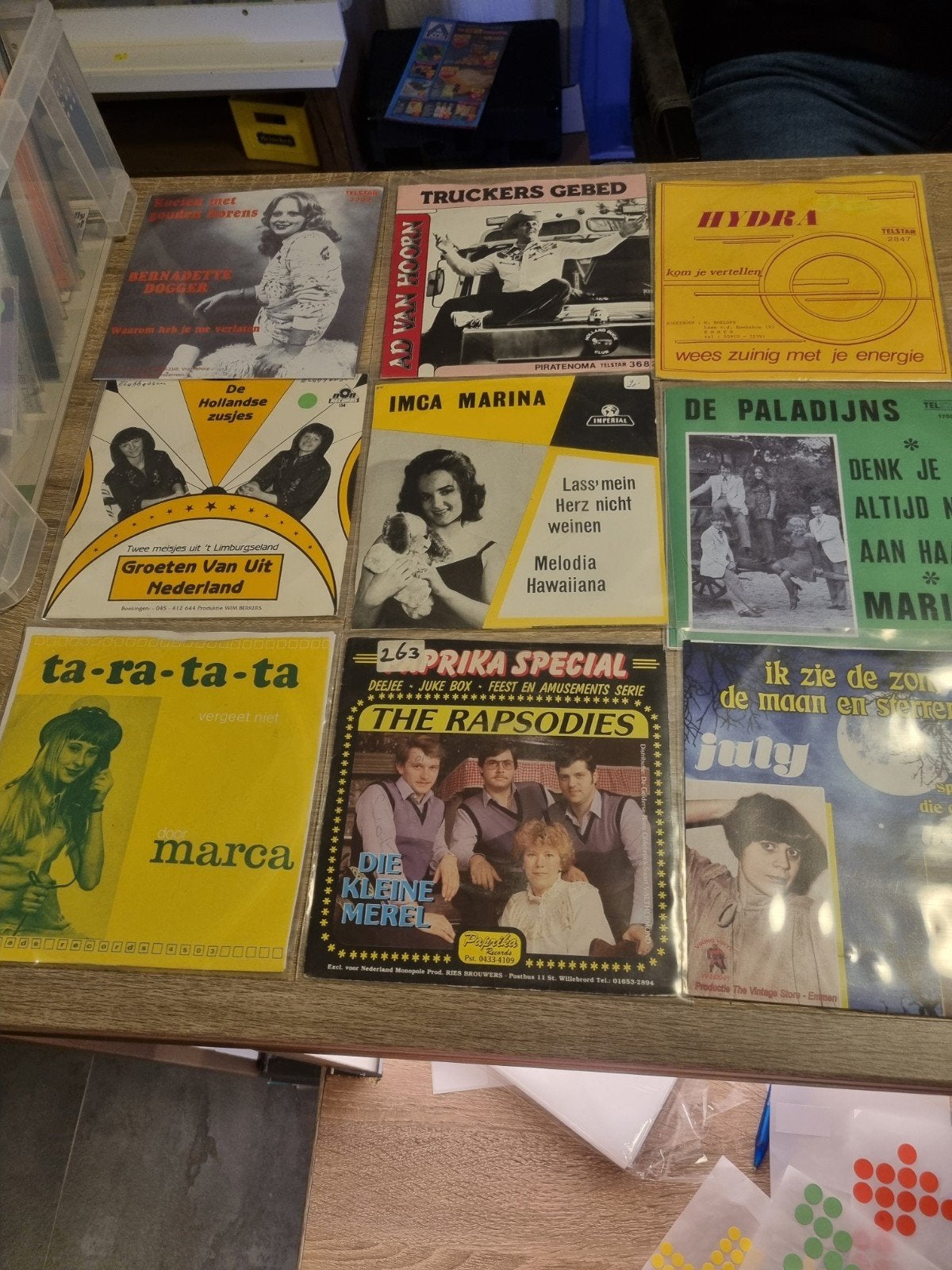 Zeldzame piraten singles (NL, Duits, Engels) op de markt, Cd's en Dvd's, Ophalen, Gebruikt, 7 inch, EP