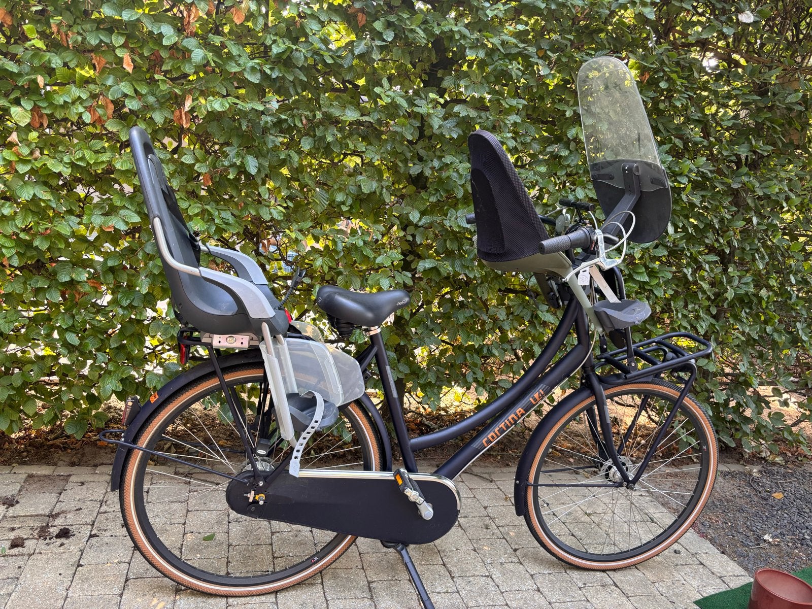 Cortina U4 mama Transportfiets met kinderzitjes, Terugtraprem, Gebruikt, 50 tot 53 cm, Ophalen