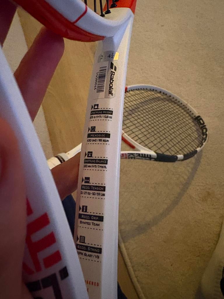 Babolat Pure Strike, Sport en Fitness, L2, Gebruikt, Ophalen of Verzenden, Racket