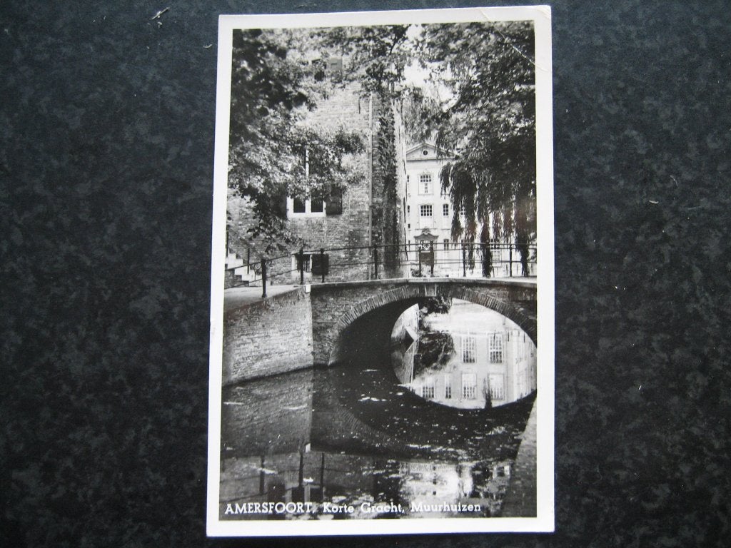 AMERSFOORT korte gracht muurhuizen 1957, Ophalen of Verzenden, 1940 tot 1960, Utrecht