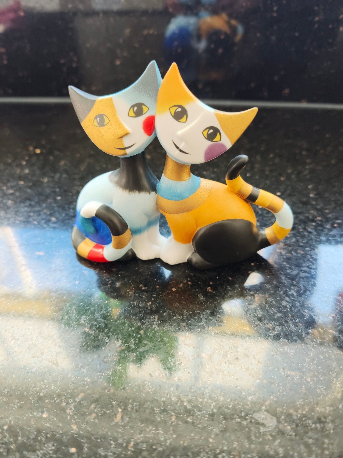 Goebel beeldje "Claudio e Claudia" - Twee katten, Verzamelen, Ophalen of Verzenden, Zo goed als nieuw, Hond of Kat, Beeldje of Figuurtje
