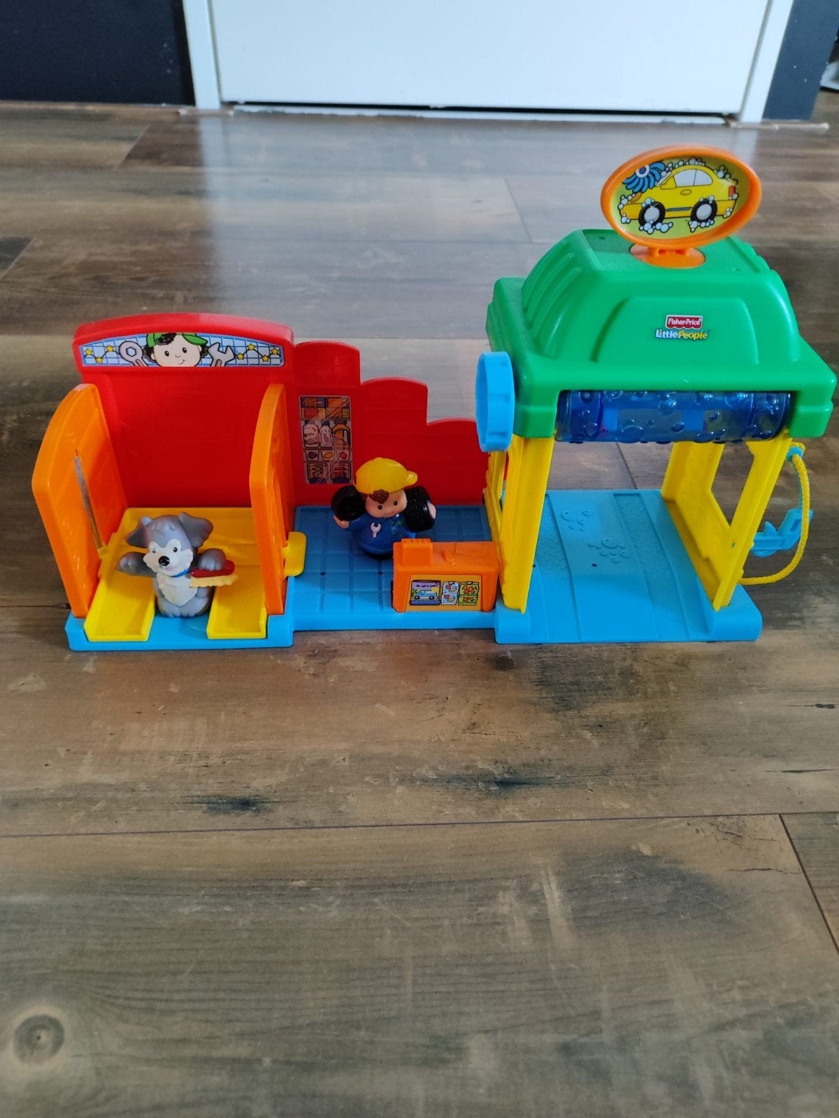 Fisher-Price Little People Wasstraat Speelset, Ophalen of Verzenden, Gebruikt, Overige typen, Met geluid