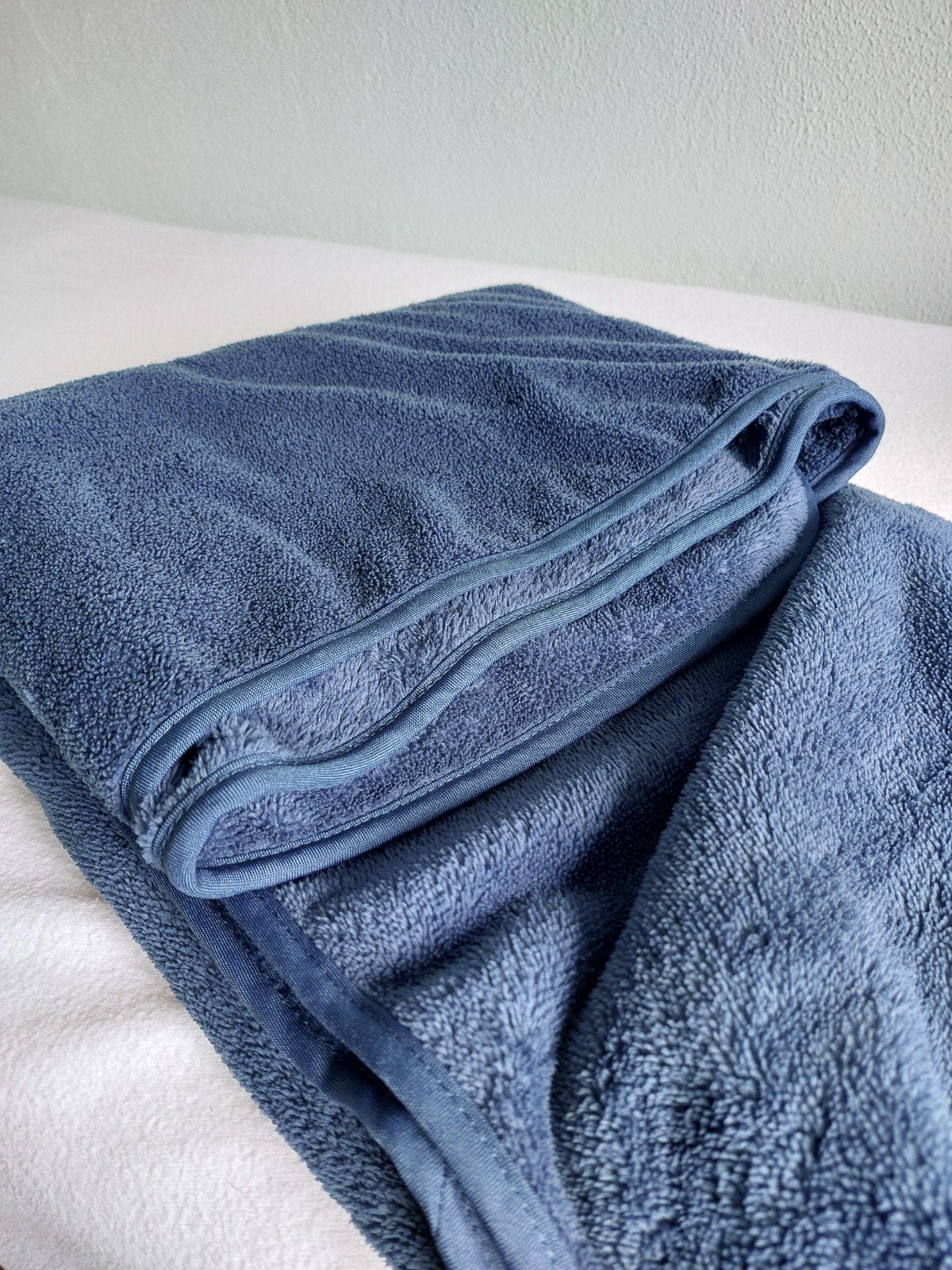 Optidee sauna-/strandlaken - Blauw - Zo goed als nieuw, Overige merken, Badlaken, Zo goed als nieuw, Verzenden