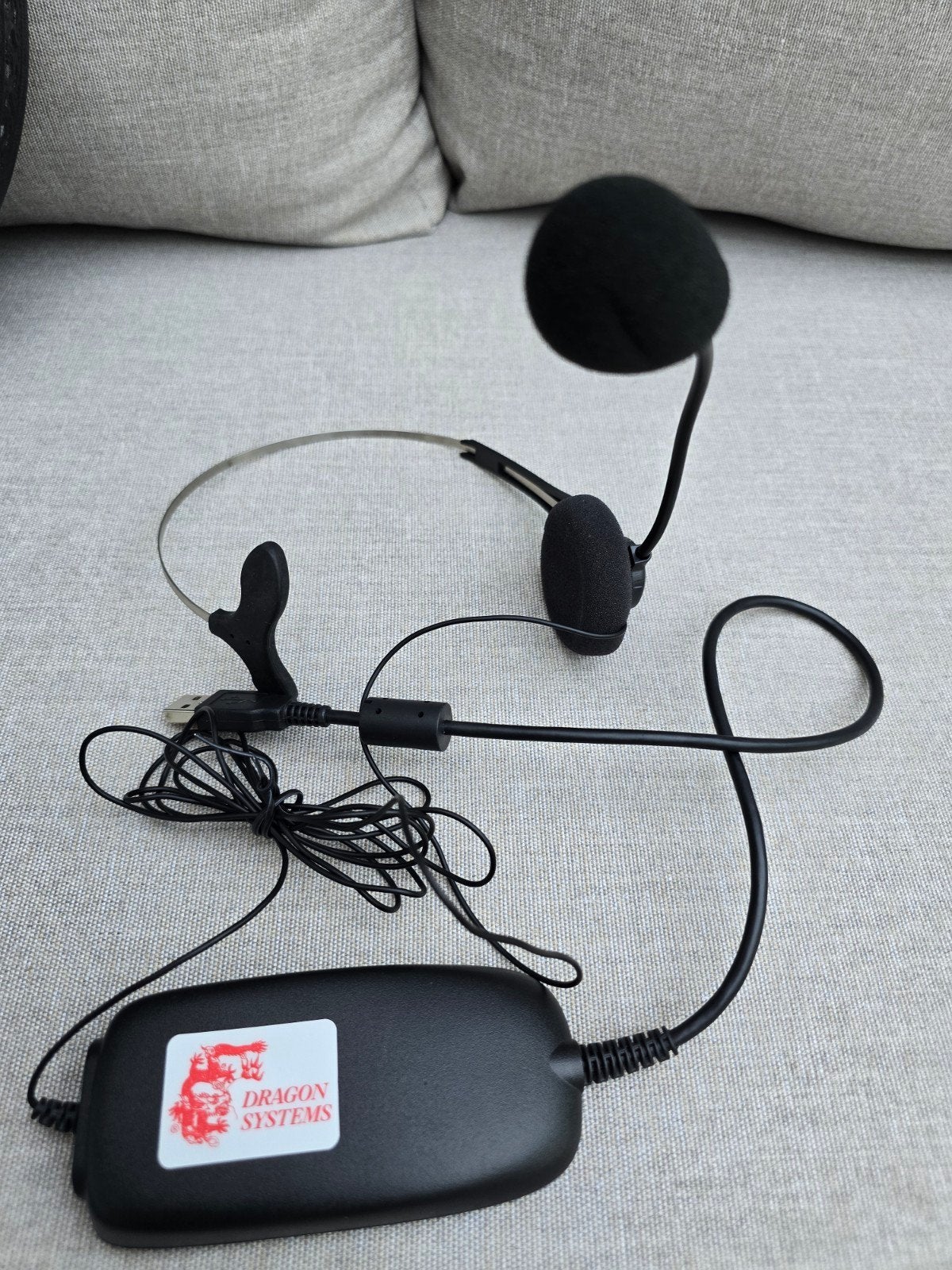 Vintage Dragon Systems USB Headset met sprakherkenning, Antiek en Kunst, Antiek | Tv's en Audio, Ophalen of Verzenden