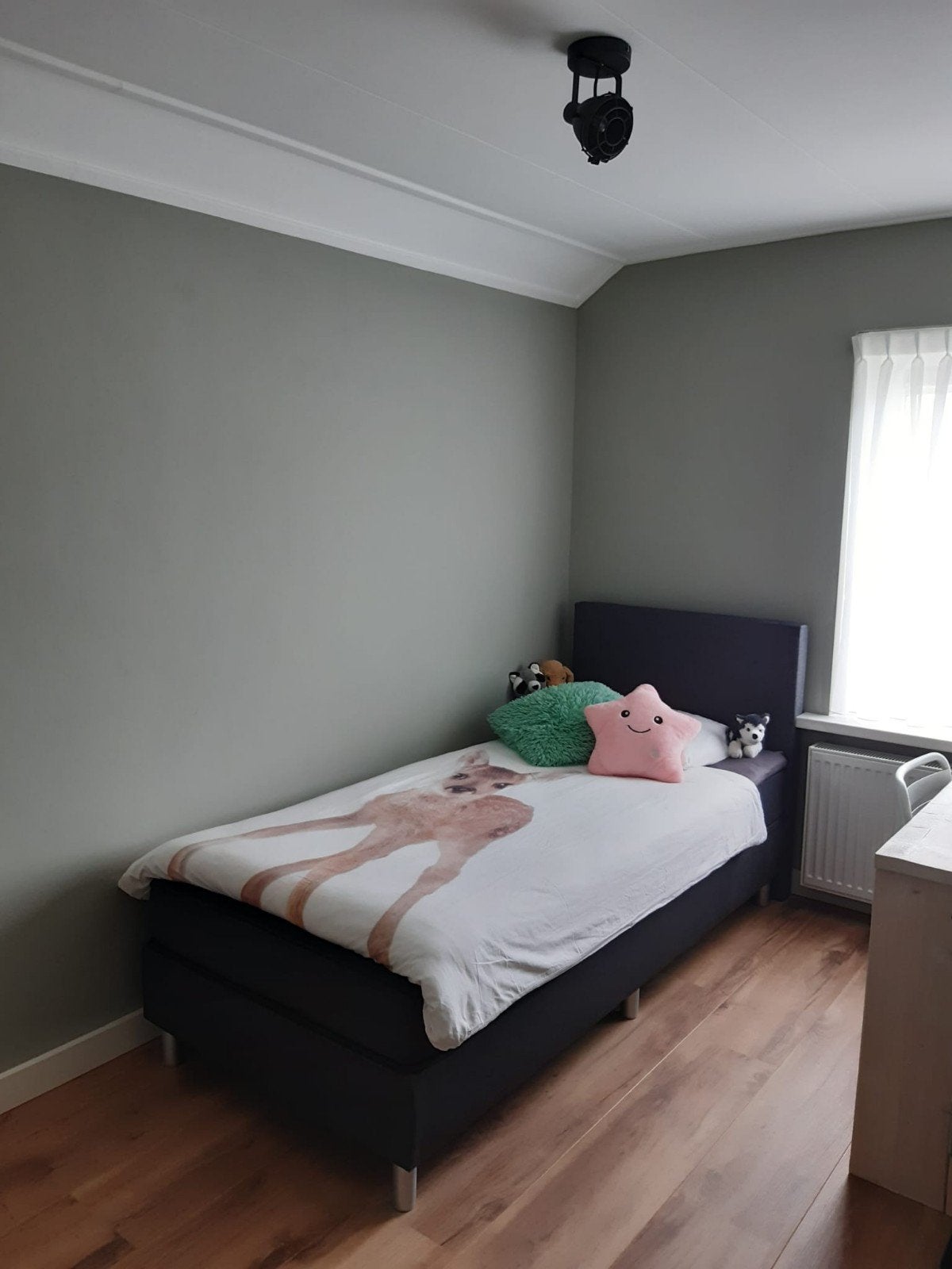 Boxspring, Ophalen, 90 cm, Eenpersoons, Zo goed als nieuw