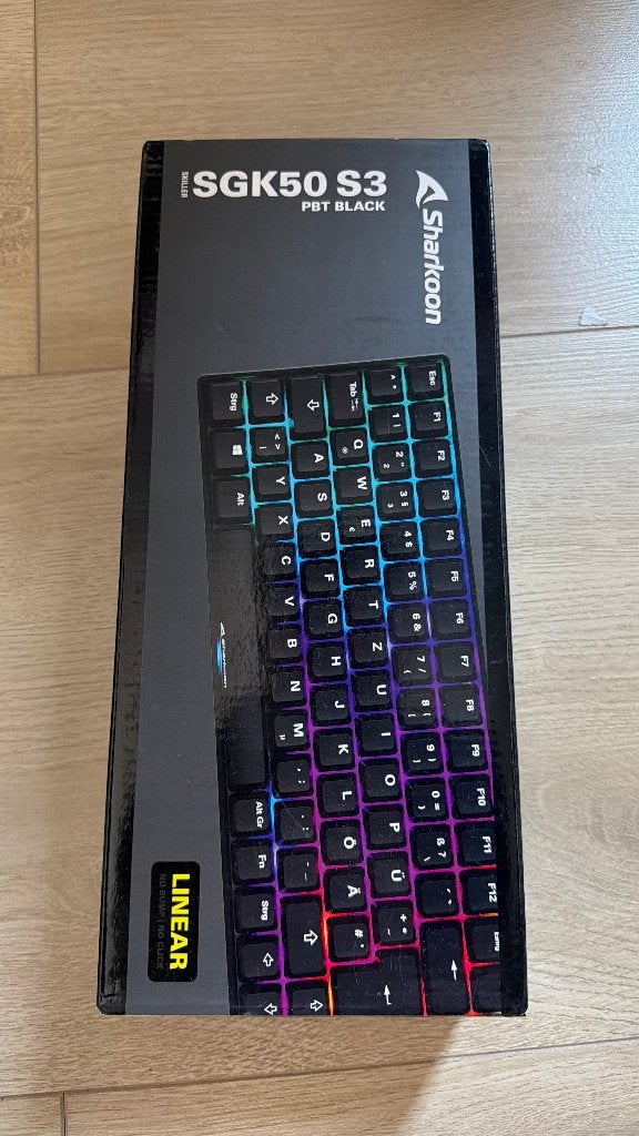 Sharkoon Skiller SGK50 S3, Gateron Yellow, Qwertz DE, Zwart, Computers en Software, Toetsenborden, Sharkoon, Ophalen of Verzenden