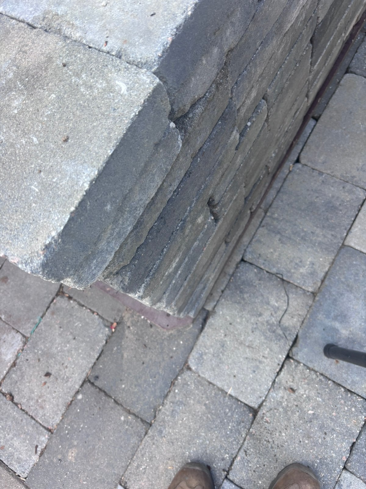 Terras, Ophalen, Gebruikt, Beton, Klinkers
