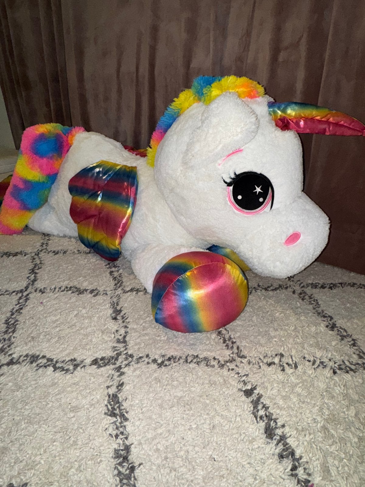 XXL knuffel Unicorn, Kinderen en Baby's, Speelgoed | My Little Pony, Ophalen, Zo goed als nieuw