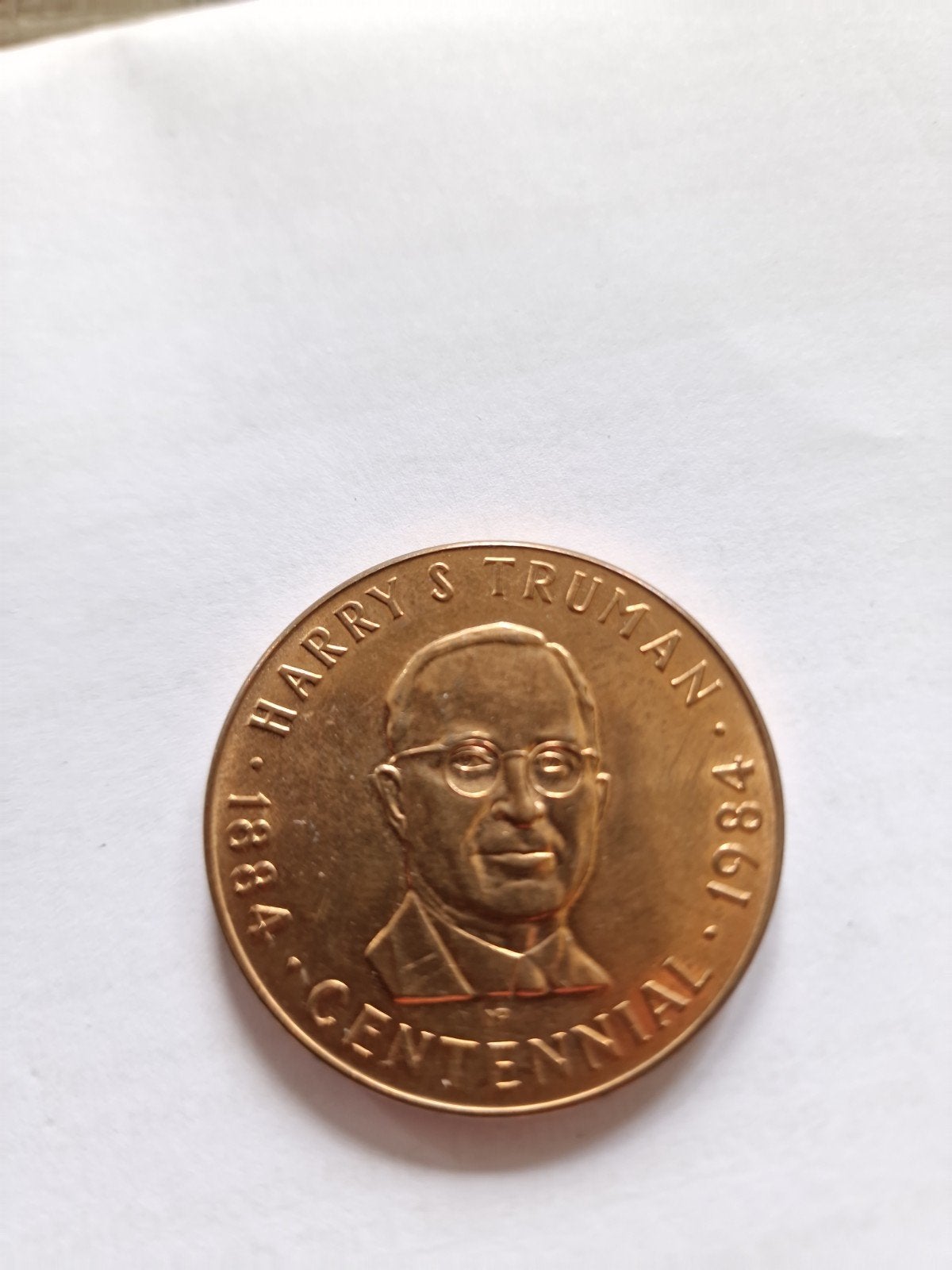 Herdenkingspenning Harry S. Truman Centennial 1984, Verzenden