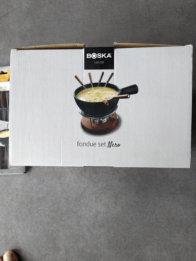 Boska fondueset Nero, Witgoed en Apparatuur, Fonduesets, Ophalen, Nieuw, Brander, Fondueset