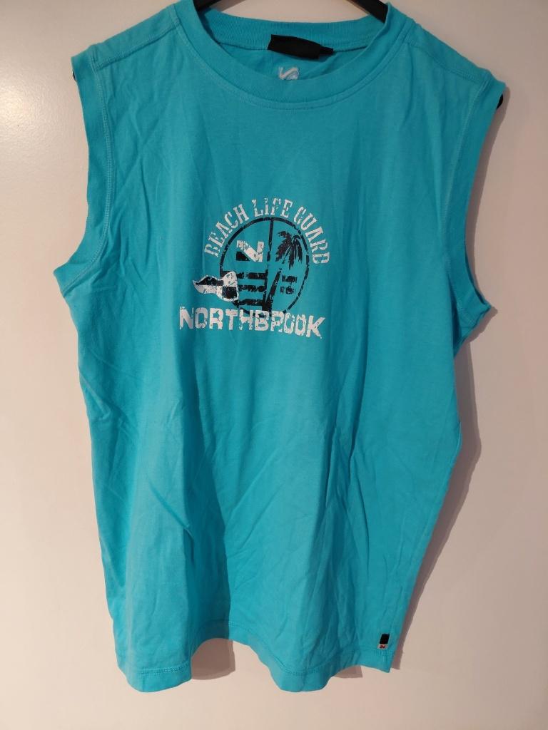 Shirt mouwloos heren mtL blauw, Ophalen of Verzenden, Zo goed als nieuw, Maat 52/54 (L), Blauw