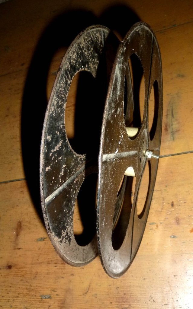35mm film jaren 20 splitspoel diamtr 23,7cm -goede staat, Ophalen of Verzenden, 35mm film