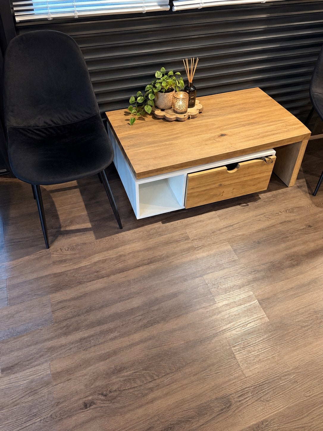 XOOON Otta salontafel met draaibaar blad en lade, Huis en Inrichting, Ophalen, Gebruikt, 100 tot 150 cm, 50 tot 100 cm