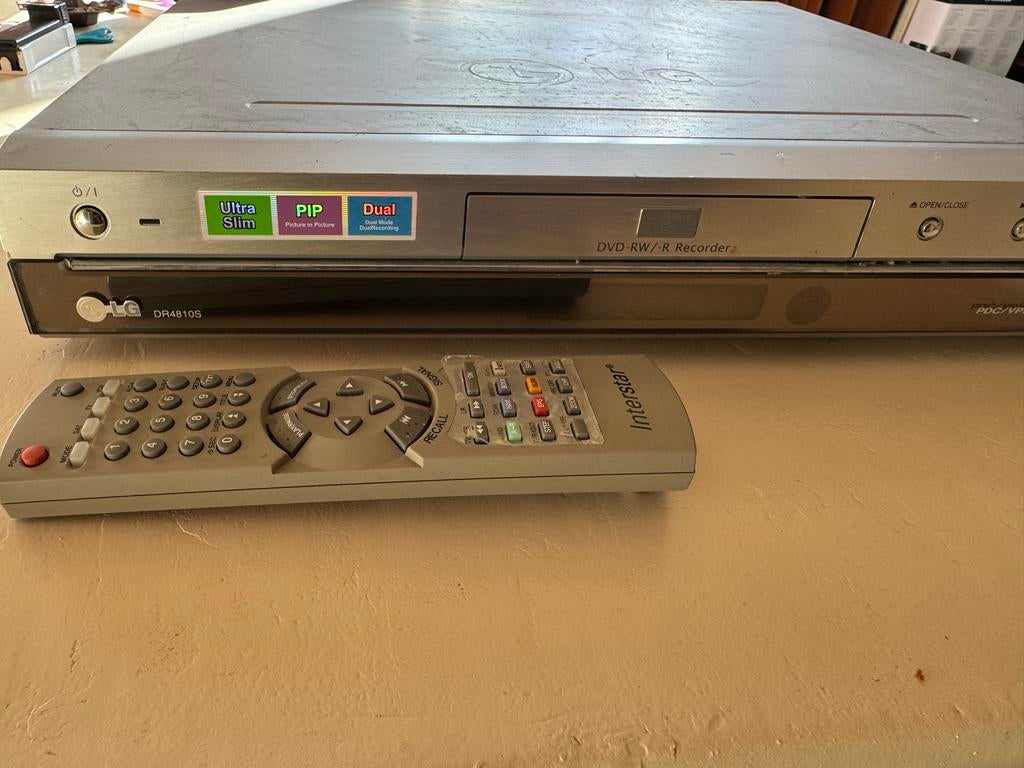 LG DR4810S DVD-RW/-R Recorder met afstandsbediening, Ophalen of Verzenden, Gebruikt, Dvd-recorder, LG