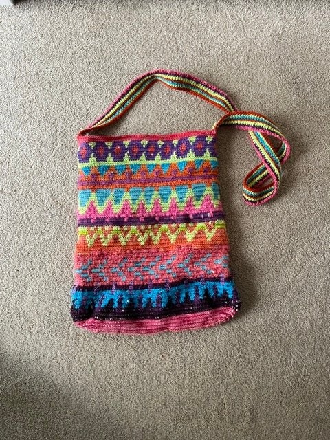 handgemaakt schoudertas, Sieraden, Tassen en Uiterlijk, Tassen | Schoudertassen, Verzenden, Nieuw, Overige kleuren, Overige merken