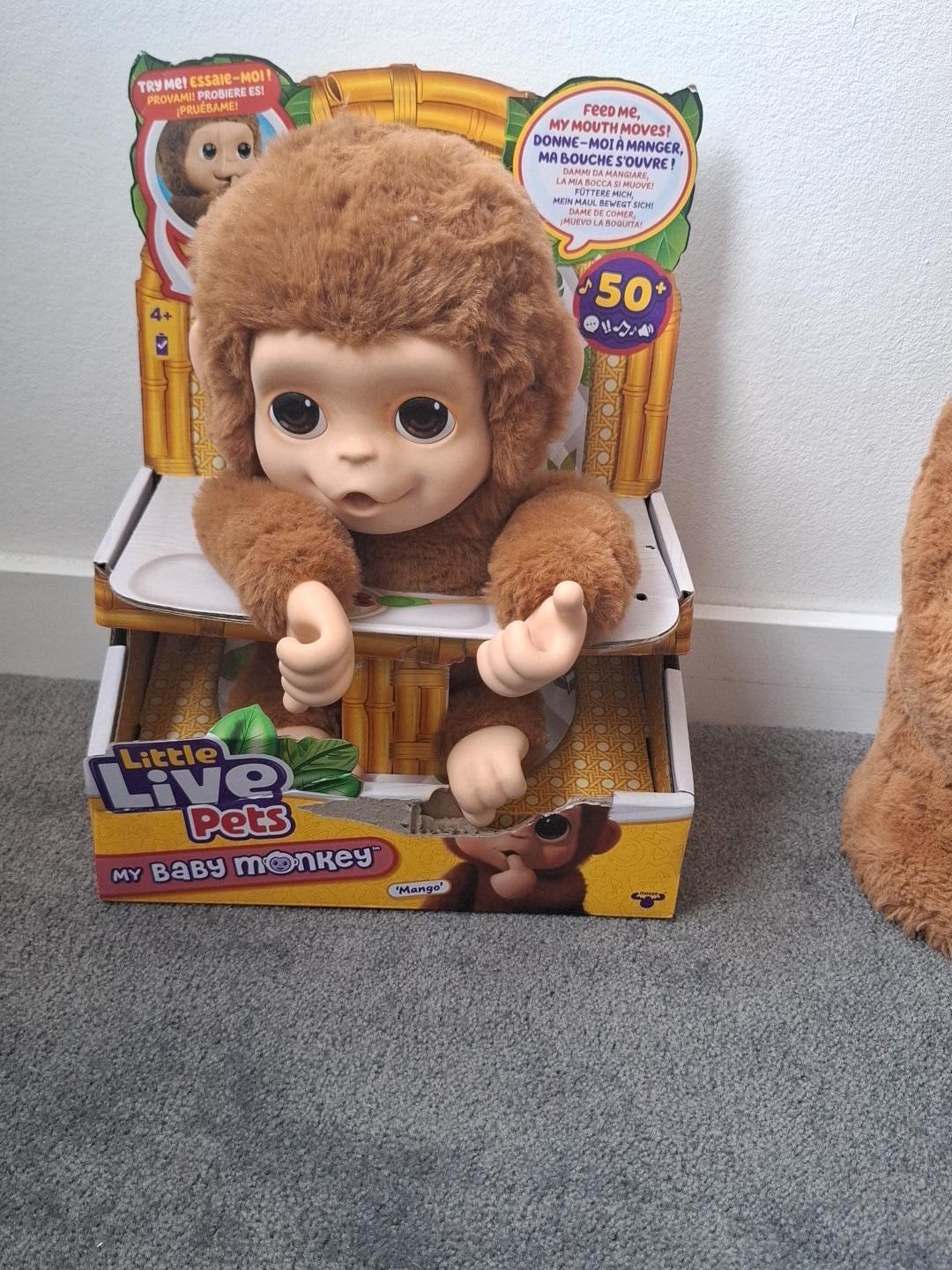 Little Live Pets My Baby Monkey 'Mango' - flesje mist, Ophalen