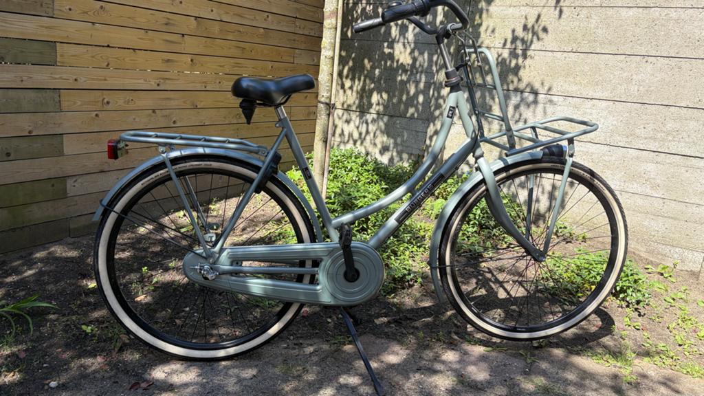 Stadsfiets Dames - Lichtgroen, Fietsen en Brommers, Fietsen | Dames | Damesfietsen, Velgrem, Versnellingen, Ophalen, Overige merken
