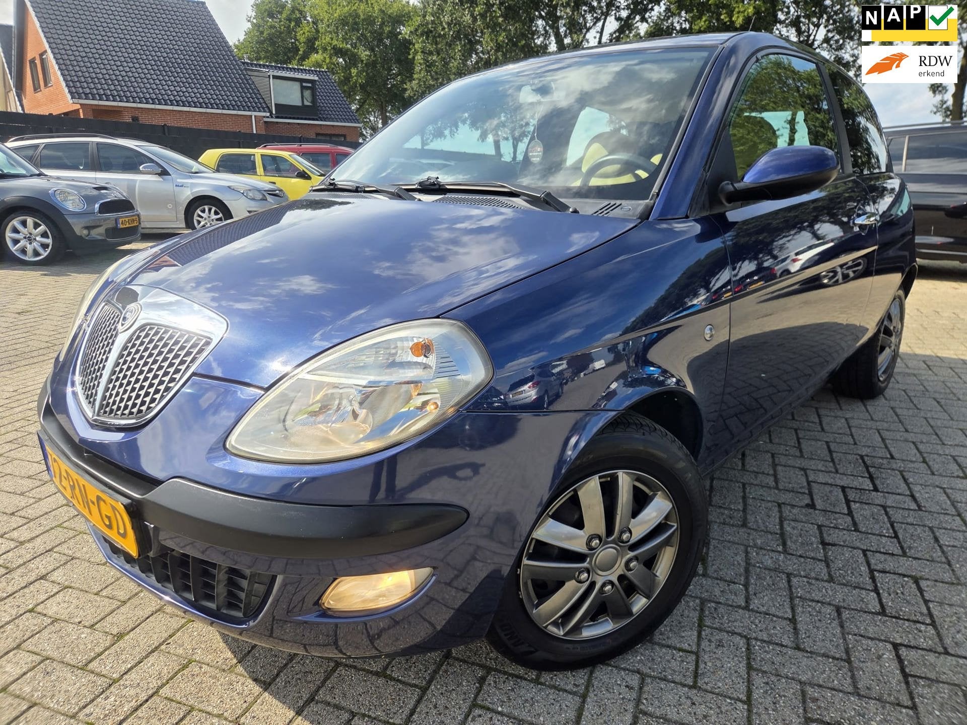 Lancia Ypsilon 1.2-16V Oro 2005. Airco/Mistlampen/CV Etc.. A, Auto's, Voorwielaandrijving, Stof, Gebruikt, 4 cilinders