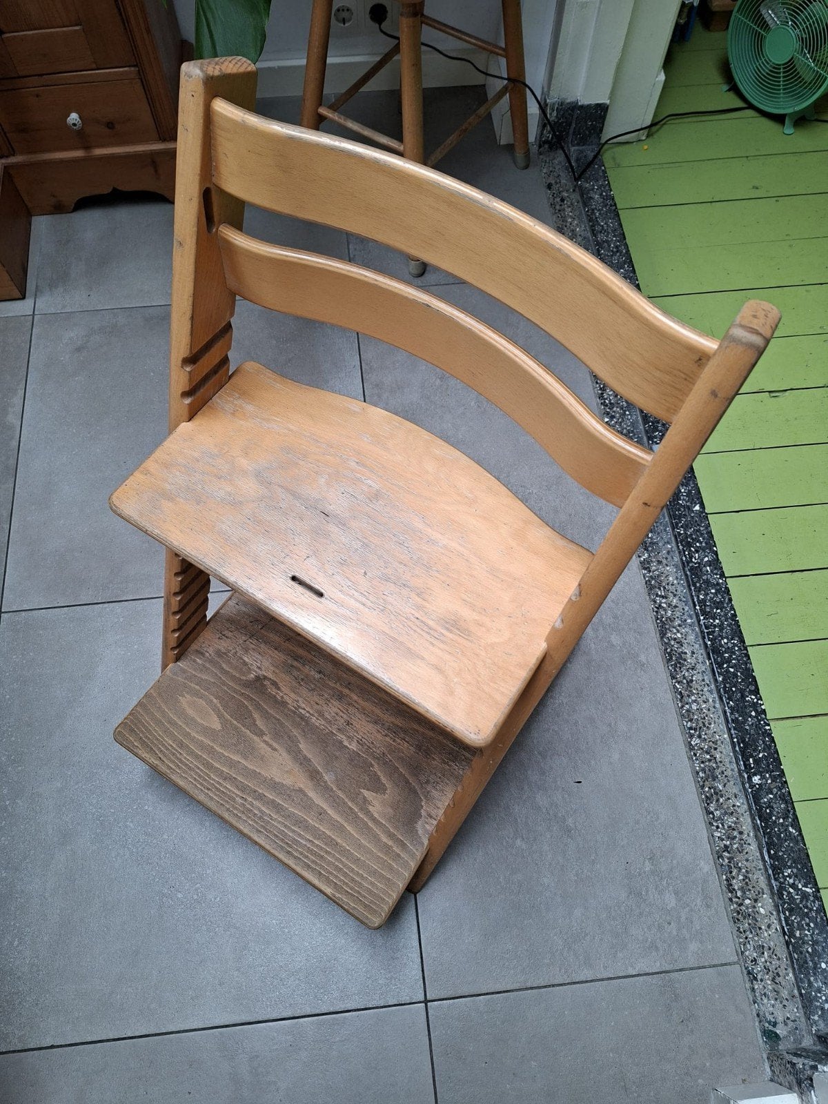 Stokke Tripp Trapp meegroeistoel met glijders, Ophalen, Gebruikt, Meegroeistoel, Aanschuifbaar