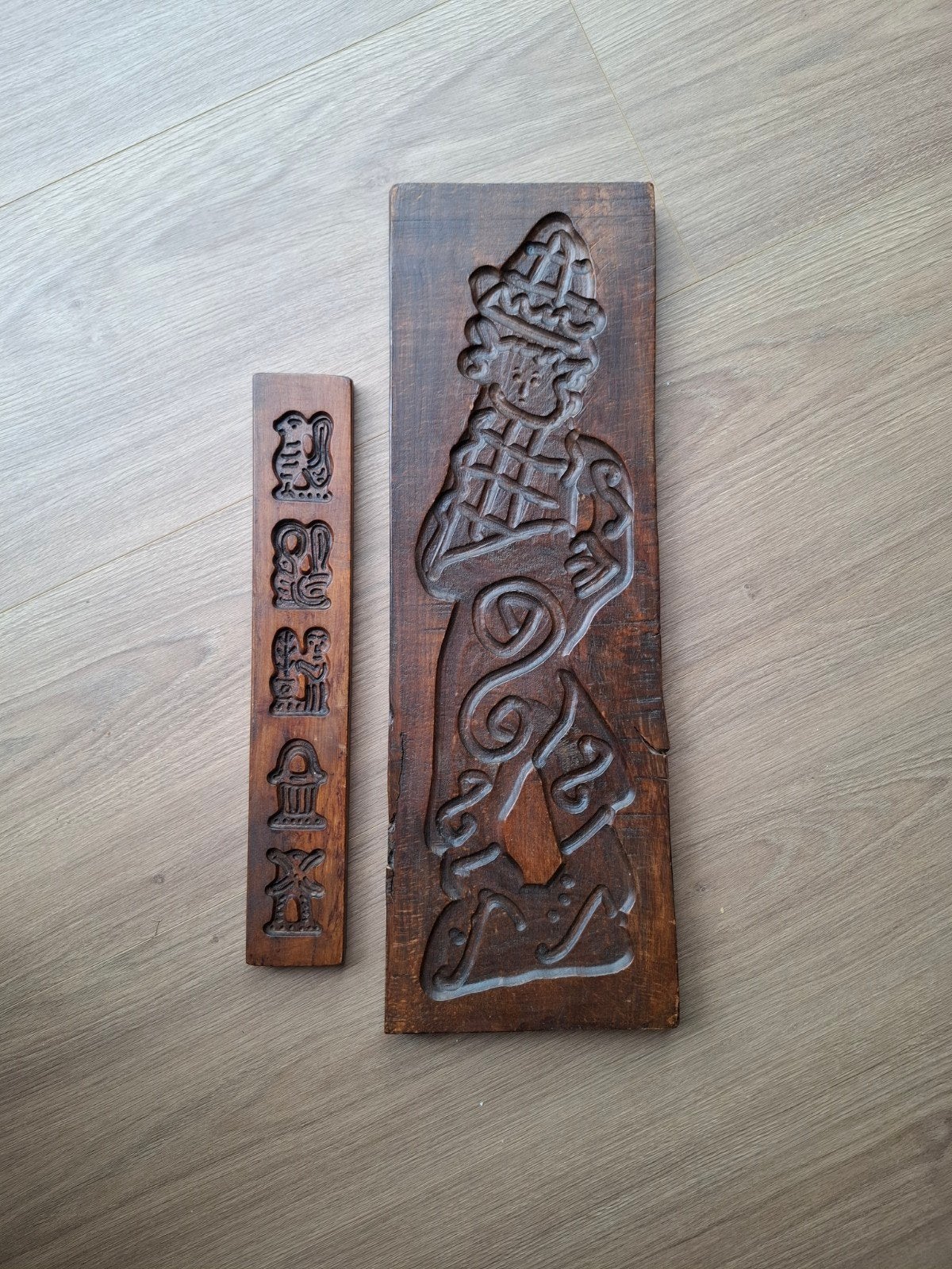 Antieke houten koekplanken - set van 2, Antiek en Kunst, Antiek | Woonaccessoires, Ophalen