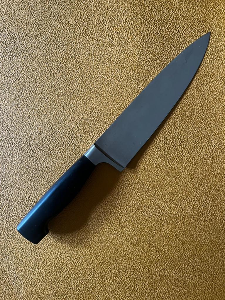 Zwilling koksmes 20cm, Vier sterren serie, Huis en Inrichting, Keuken | Bestek, Ophalen of Verzenden, Zo goed als nieuw, Rvs of Chroom