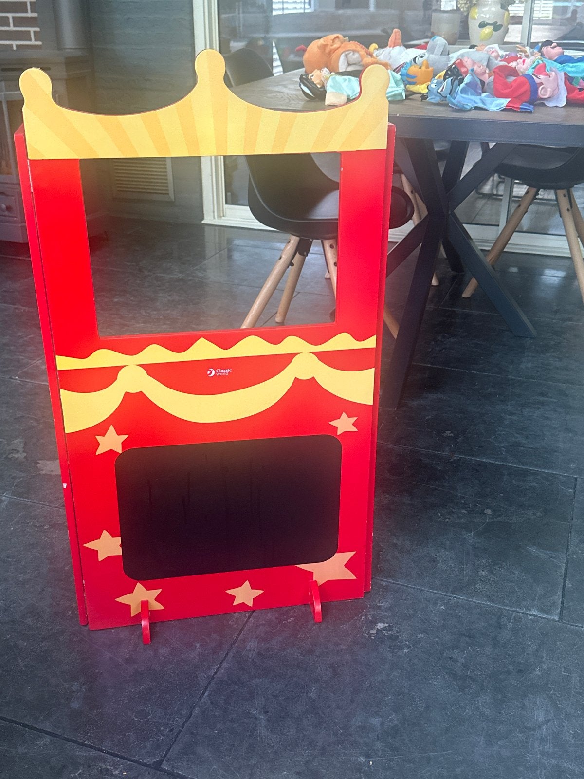Poppenkast met handpoppen (Diverse figuren), Kinderen en Baby's, Speelgoed | Poppen, Ophalen, Gebruikt, Overige typen