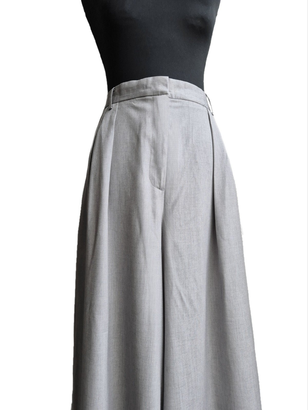 H&M Trend grijze bandplooibroek, H&M, Maat 46/48 (XL) of groter, Nieuw, Ophalen of Verzenden