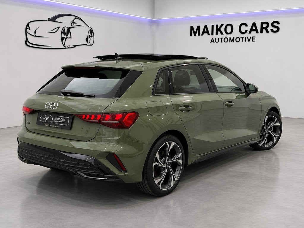 Audi A3 Sportback 35 TFSI S Edition 3x S-LINE |PANO| Matrix, Auto's, 1300 kg, Zwart, 4 cilinders, 150 pk