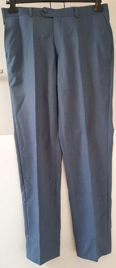 geklede herenpantalon Tailor & Son lichtblauw maat 52, Maat 52/54 (L), Blauw, Ophalen of Verzenden, Zo goed als nieuw
