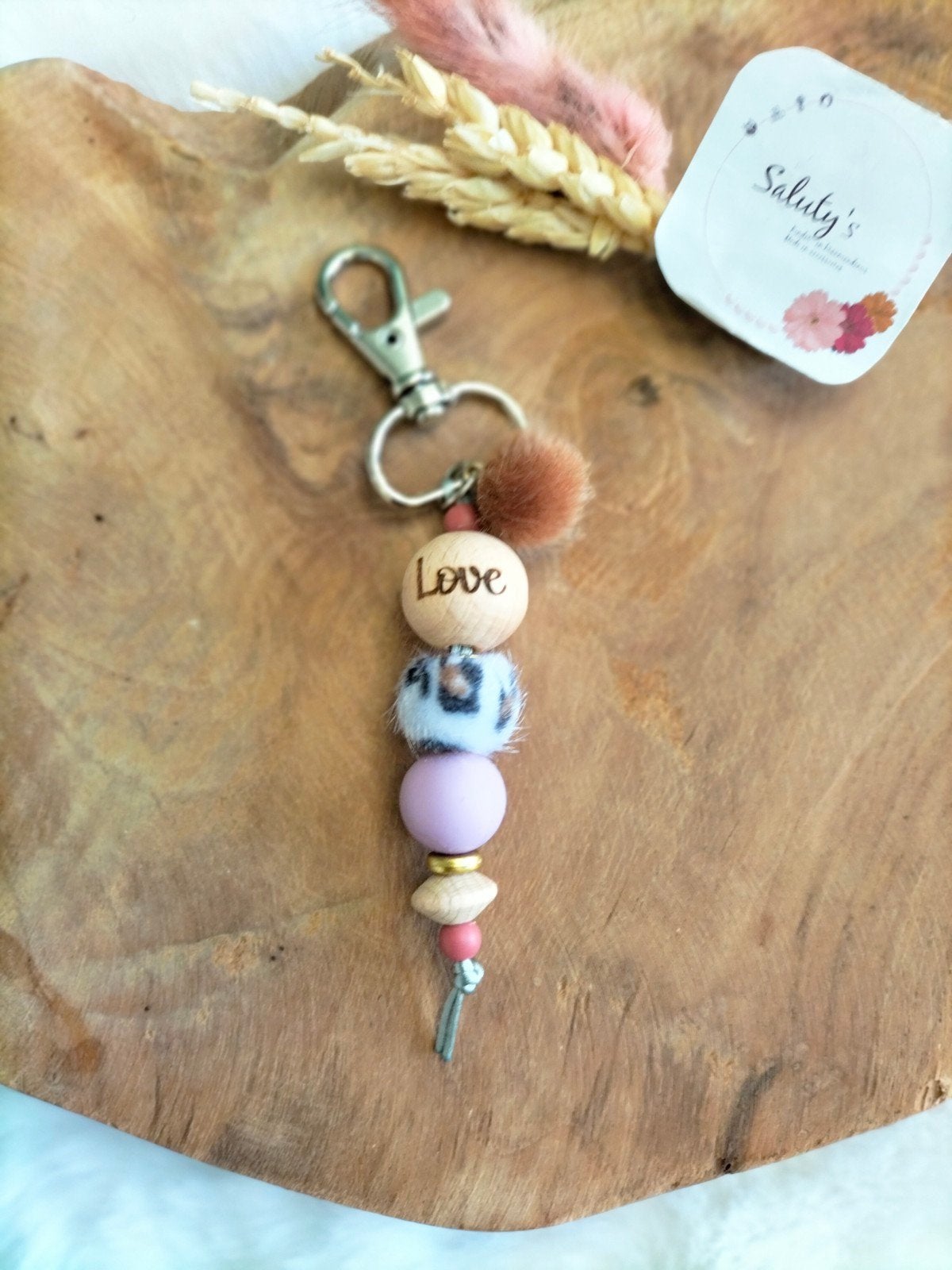 Nieuw • Sleutelhanger/tashanger 'Love, Verzamelen, Salutys kinder- en kraamcadeaus, Overige typen, Nieuw, Ophalen of Verzenden