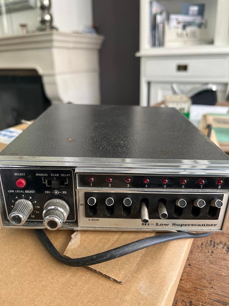 Vintage Hi-Low Superscanner - VHF Scanner Radio, Telecommunicatie, Ophalen of Verzenden, Gebruikt, Minder dan 30 kanalen