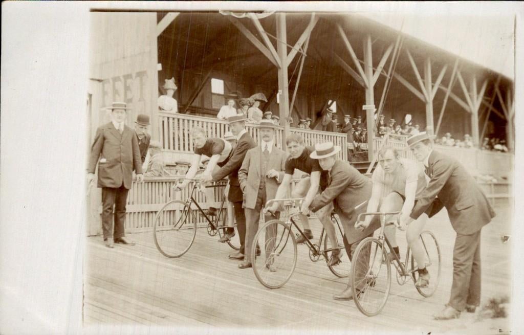 Zeeburg Fotokaart Wielerbaan Amsterdam, Ophalen of Verzenden, Voor 1920, Ongelopen, Noord-Holland