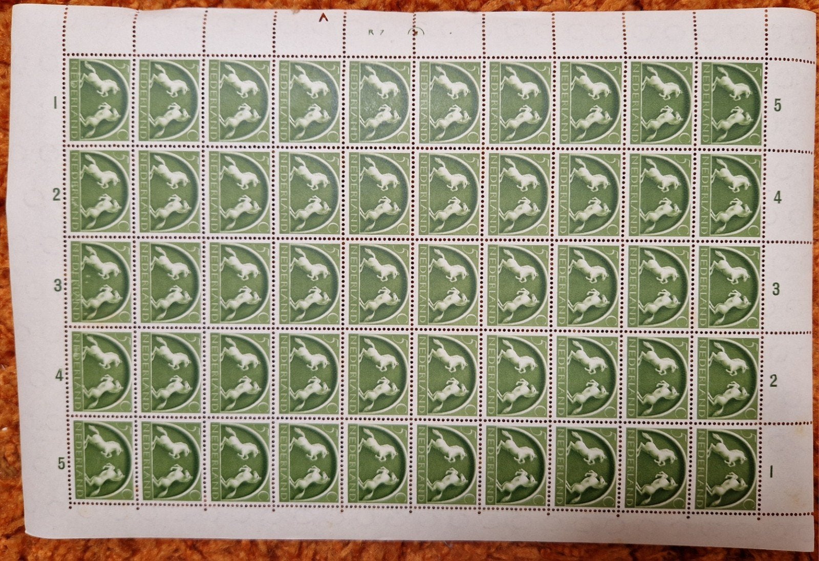Compleet vel 50 zegels Germaanse symbolen NVPH 411 postfris, Postzegels en Munten, Ophalen of Verzenden, Na 1940, Postfris