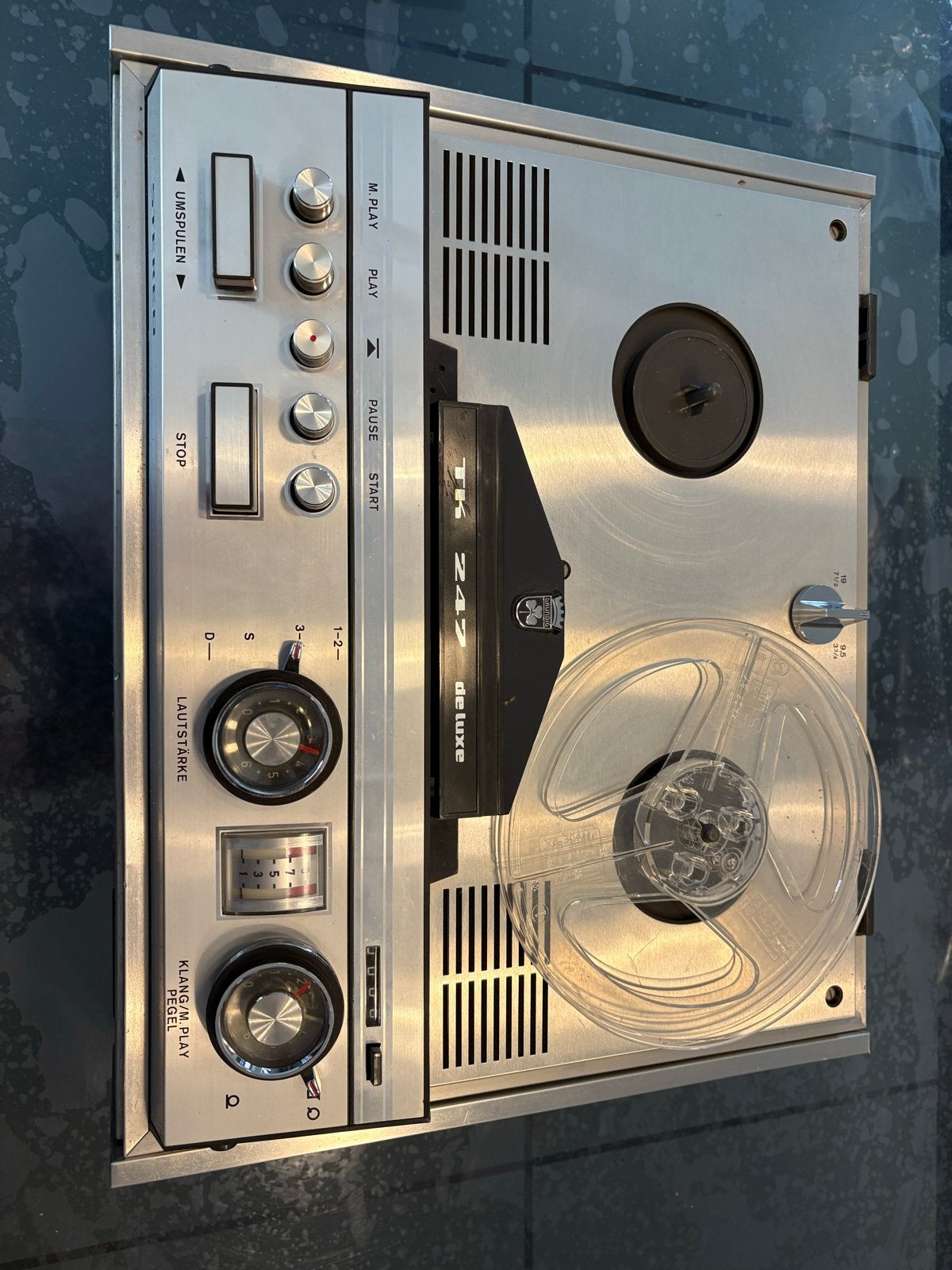 Grundig TK 247 de luxe Bandrecorder met banden, Ophalen of Verzenden, Bandrecorder, Met banden