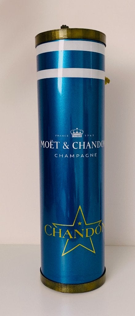 Kunstobject Tox-art Da bomb - by Moët et Chandon, Blauw, Verzenden, Art deco, 50 - 100 cm