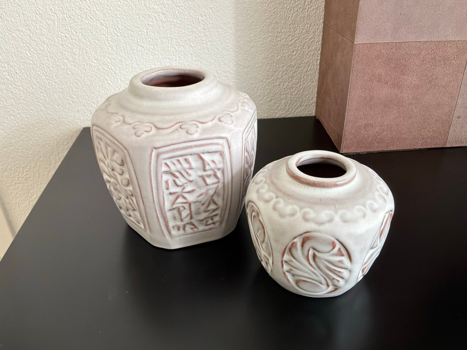 Set van 2 vintage Mobach vazen - Uniek design Mobach, Antiek en Kunst, Ophalen of Verzenden