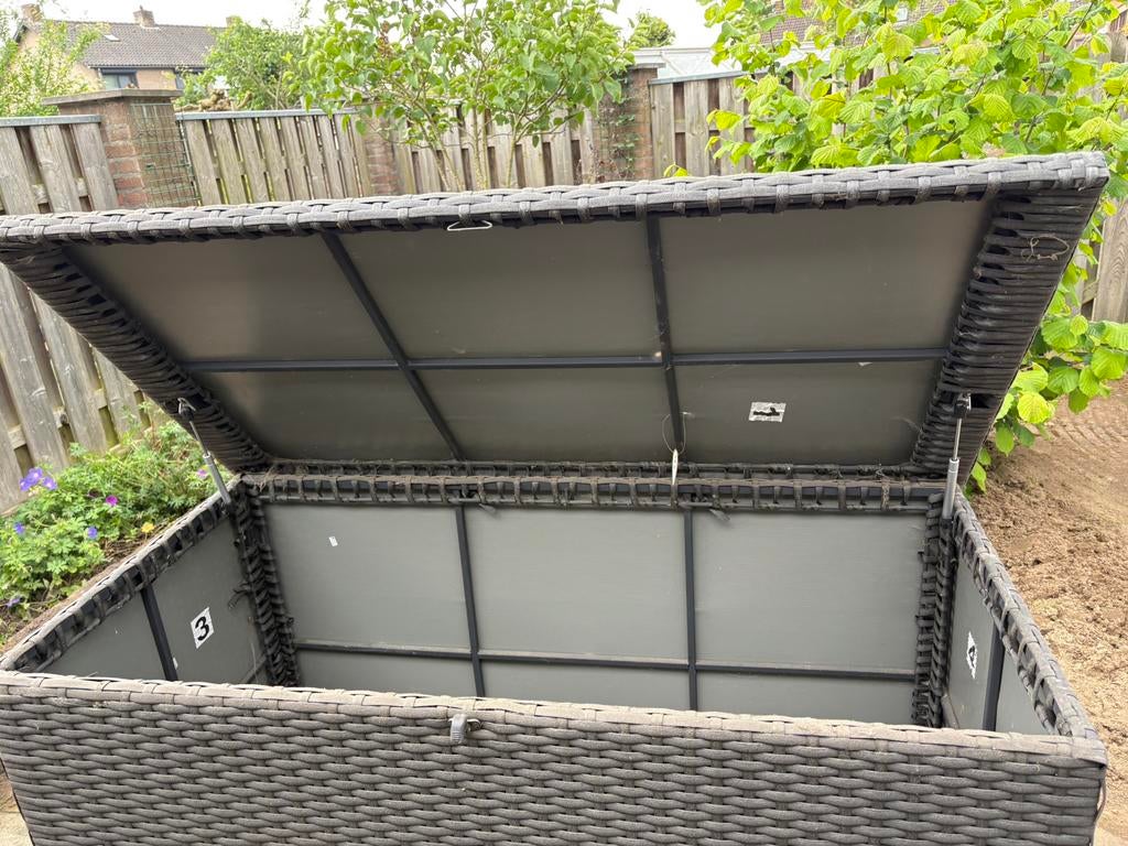 Opbergbox tuinkussens of andere, Tuin en Terras, Bergingen en Tuinkasten, Ophalen, Zo goed als nieuw, Kunststof, Overige typen